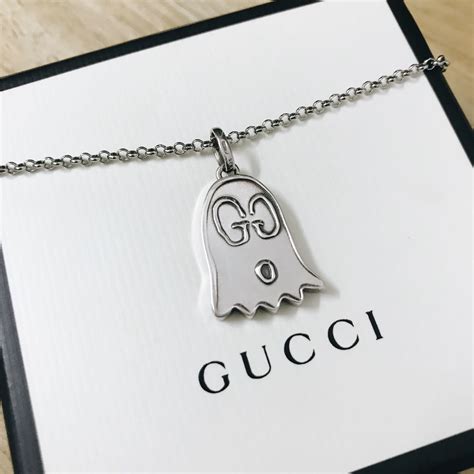 gucci ghost necklace on neck|gucci ghost ring nordstrom.